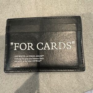 Black Quote Bookish Card Holder